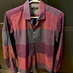 Ted baker men’s size 1 long sleeve button down shirt.